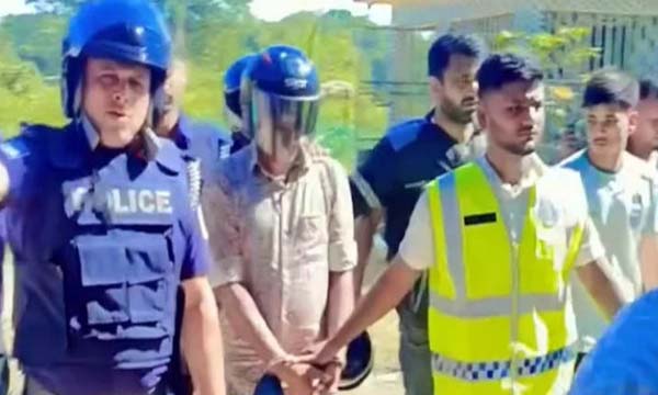 তাহিরপুরে মহানবীকে নিয়ে কটূক্তির অভিযোগ, পুলিশ হেফাজতে পুলিশ সদস্য