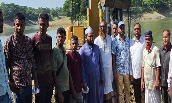 বাসিয়া নদী খনন শুরু, প্রকল্পের ব্যয় ১০ কোটি টাকা