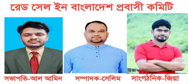 স্বেচ্ছাসেবী সংগঠন  রেড সেল ইন বাংলাদেশ প্রবাসী কমিটি গঠন