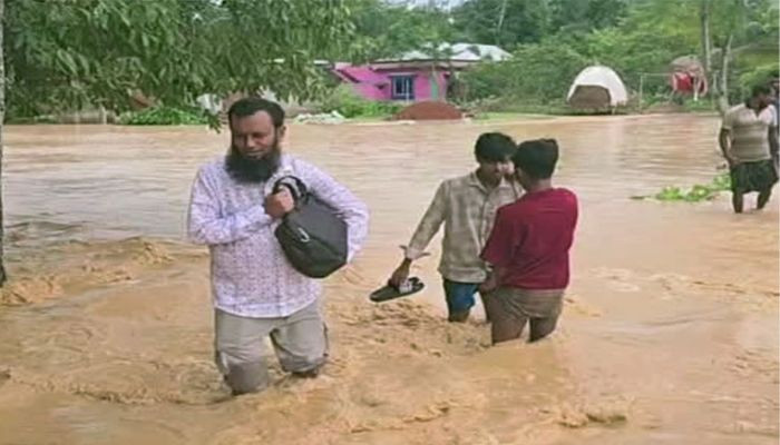 পাহাড়ি ঢলে হবিগঞ্জের নিম্নাঞ্চলের ৩ গ্রাম প্লাবিত