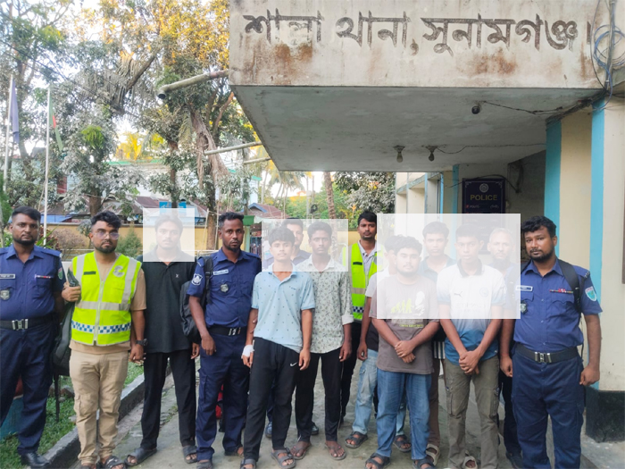 শাল্লায় সন্ত্রাসবিরোধী মামলায় গ্রেপ্তার ৭
