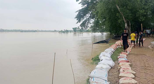 সিলেটে অব্যাহত বৃষ্টিতে বাড়ছে নদ-নদীর পানি