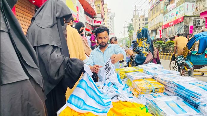 বিশ্বকাপের উন্মাদনায় রঙিন সিলেট, আর্জেন্টিনা-ব্রাজিল সমর্থকদের উৎসব