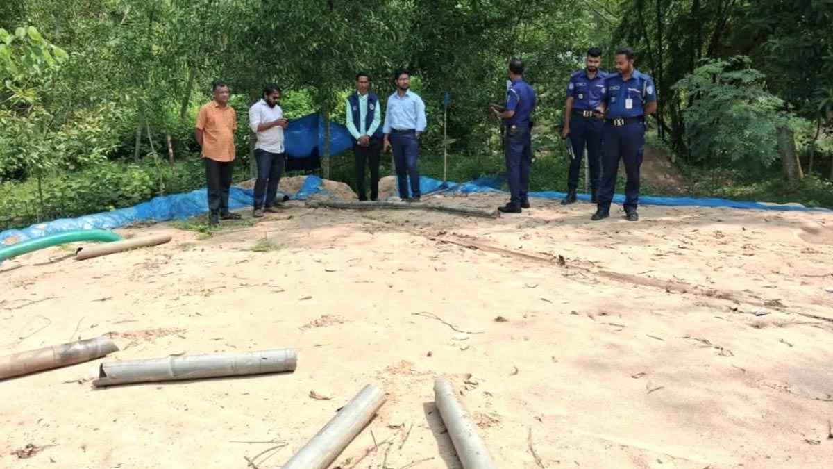 শ্রীমঙ্গলে অবৈধভাবে উত্তোলিত ১০ হাজার ঘনফুট বালু জব্দ