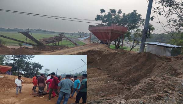 জৈন্তাপুরে বালু মিশ্রিত লাল পাথর মজুদের দায়ে ৫০ হাজার টাকা জরিমানা