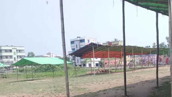 বাহুবলে অনুমোদন ছাড়াই বাণিজ্য মেলার প্রস্তুতি, আইনশৃঙ্খলা নিয়ে উদ্বেগ