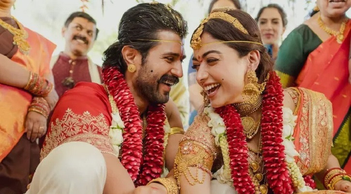 &lsquo;আজ আমি যা তা তোমার জন্য&rsquo;, বিয়ের রাতে বিজয়ের উদ্দেশ্যে রাশমিকা