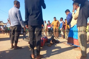 ভোলাগঞ্জে ট্রাকের চাপায় কিশোর মোটরসাইকেল চালক নিহত