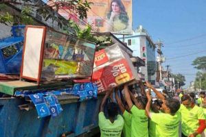 শ্রীমঙ্গলে ফুটপাত দখলমুক্ত করতে অভিযান, উচ্ছেদ অস্থায়ী স্থাপনা শ্রীমঙ্গলে ফুটপাত দখলমুক্ত করতে অভিযান, উচ্ছেদ অস্থায়ী স্থাপনা