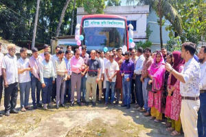 হবিগঞ্জ কৃষি বিশ্ববিদ্যালয়ে প্রথমবার বাস সেবা চালু