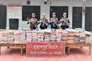 সিলেটে বিজিবি’র অভিযানে কোটি টাকার ভারতীয় পণ্য জব্দ