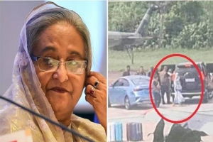 আজ থেকে ভারতে উদ্বাস্তু শেখ হাসিনা