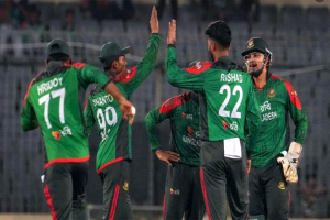 রিশাদ নৈপুণ্যে বাংলাদেশের দাপুটে জয়