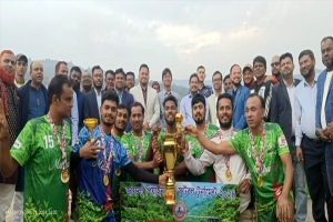 জাফলংয়ে ৩ দিন ব্যাপী অনুষ্ঠিত পিয়াইন কাপ ফুটবল টুর্নামেন্টের ফাইনাল সম্পন্ন