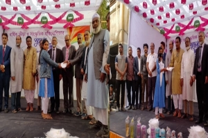 বালাগঞ্জ সরকারি দ্বারকানাথ উচ্চ বিদ্যালয়ে বরণ অনুষ্ঠিত 