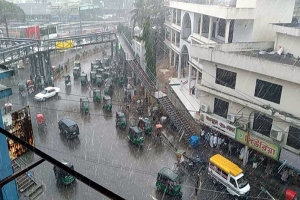  সিলেটে প্রচন্ড গরমের পর বৃষ্টির 