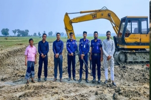 মাধবপুরে অবৈধ মাটি উত্তোলনে অর্ধ লাখ টাকা জরিমানা 