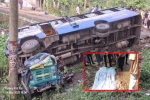 সুনামগঞ্জে বাস-সিএনজি সংঘর্ষে নিহত বেড়ে ৫, একই পরিবারের তিনজন
