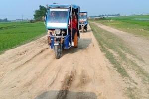 আজমিরীগঞ্জ-পাহাড়পুর রাস্তার বেহাল দশা