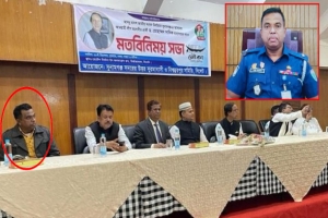 নৌকার পক্ষে ভোট চাওয়া সেই হারুন এখন গোয়াইনঘাট থানার ওসি