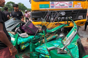 ওসমানীনগরে সড়ক দুর্ঘটনায় একই পরিবারের তিনজনসহ নিহত ৪