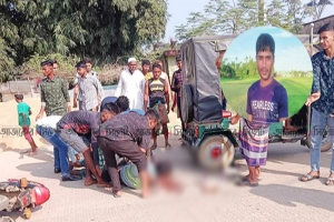কোম্পানীগঞ্জে সড়ক দুর্ঘটনায় মোটরসাইকেল আরোহী নিহত, আহত ২