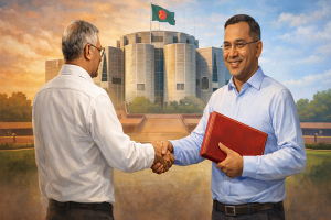 যে পদ্ধতিতে নতুন সরকার দায়িত্ব গ্রহণ করবে